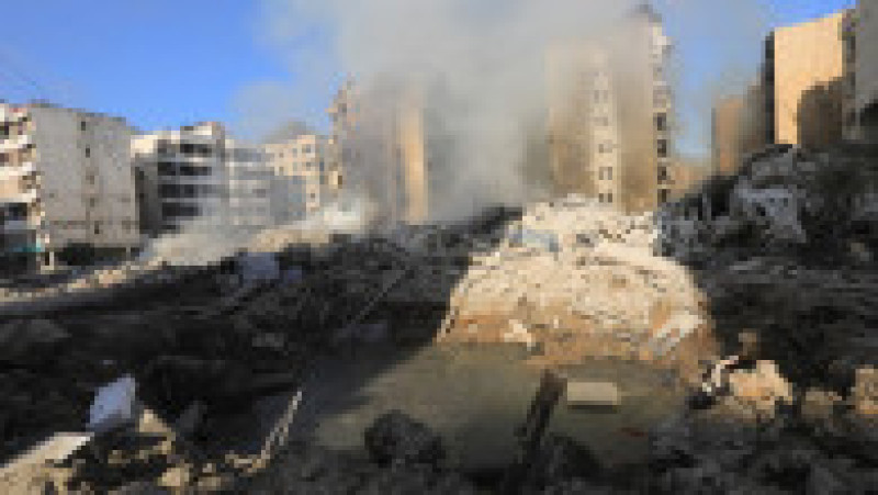 Urmările bombardamentelor israeliene în Beirut. Foto: Profimedia | Poza 8 din 9