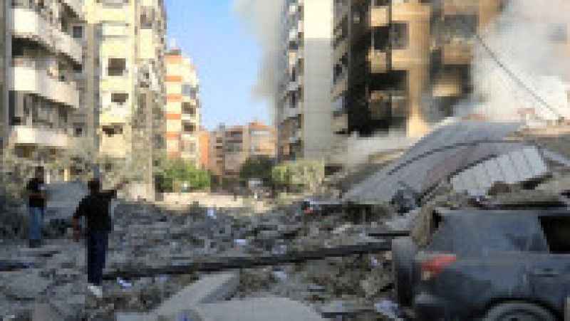 Urmările bombardamentelor israeliene în Beirut. Foto: Profimedia | Poza 5 din 9