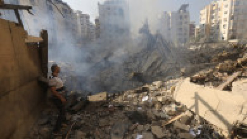 Urmările bombardamentelor israeliene în Beirut. Foto: Profimedia | Poza 3 din 9