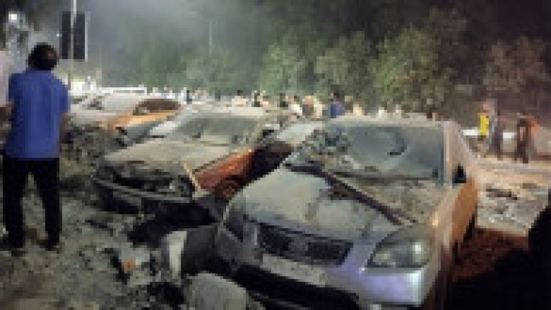 Clădirea era frecventată de înalţi lideri ai Gardienilor Revoluţiei iranieni și de metri ai Hezbollah. Foto: Profimedia | Poza 2 din 5