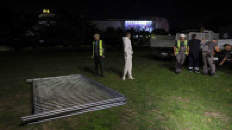 Parcul de la Piața Unirii a fost „câmpul de bătaie” în confruntarea dintre Nicușor Dan și Daniel Băluță. Foto: INQUAM Photos / Octav Ganea | Poza 11 din 12