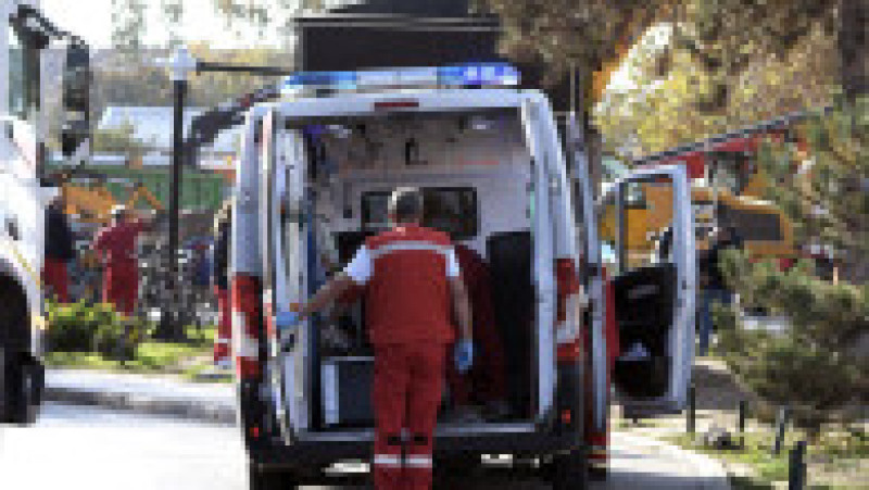Acoperișul exterior al gării din Novi Sad s-a prăbușit / Sursă foto: Profimedia | Poza 2 din 7