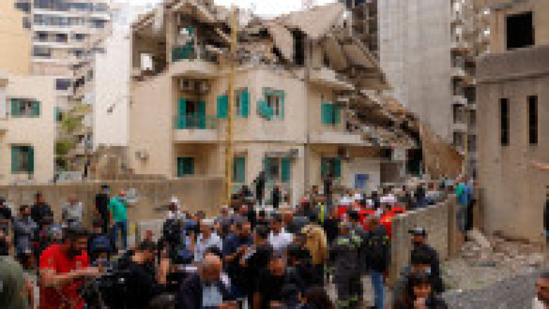 Urmările loviturii israeliene asupra cartierului Ras al-Nabaa din Beirut, în urma căreia a murit Mohammad Afif Foto: Profimedia | Poza 3 din 3