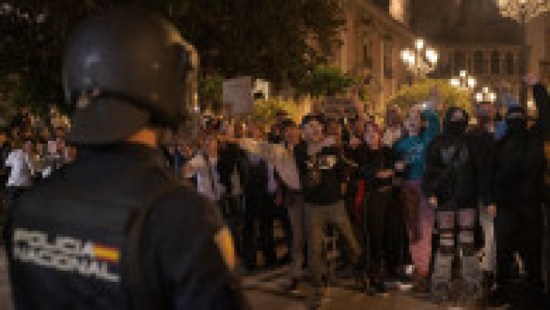 Protest în Valencia, în urma inundațiilor Foto: Profimedia | Poza 1 din 4