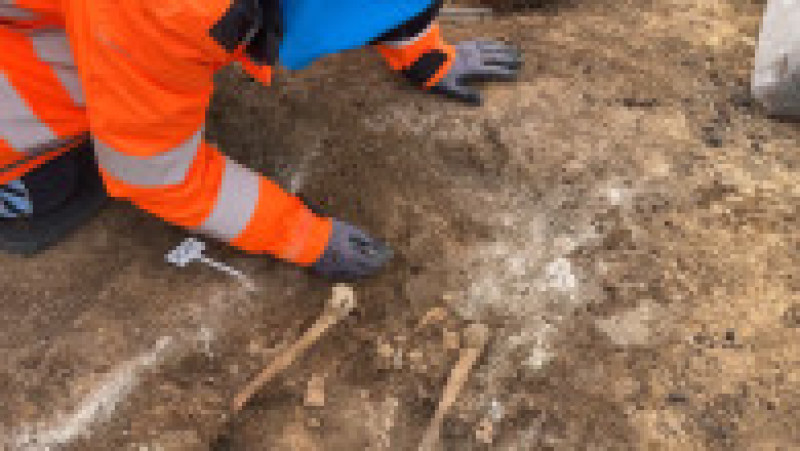 Situl 10 este cel mai mare descoperit în România datorită unor lucrări de infrastructură. Foto: CFR Infrastructură Timișoara | Poza 3 din 8