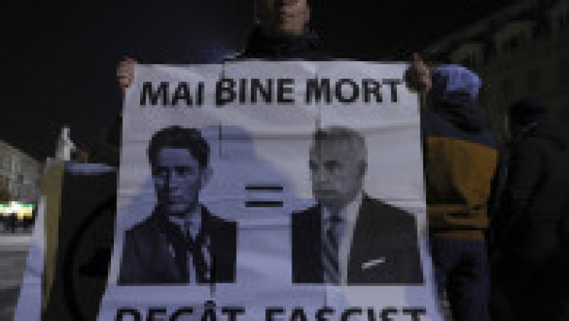 Studenți la un miting împotriva candidatului Călin Georgescu. Foto: Inquam Photos / Octav Ganea | Poza 7 din 7