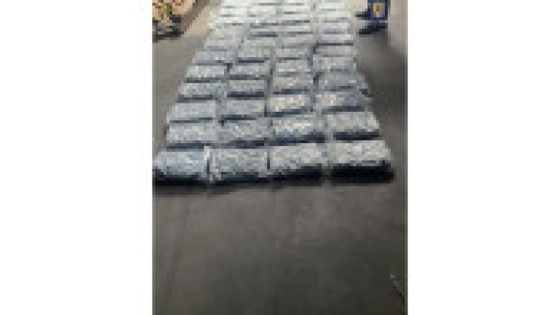 Sute de kilograme de droguri, comprimate şi alte substanţe psihoactive confiscate în cadrul operațiunii „BLIZZARD". Foto: Poliția Română | Poza 4 din 8
