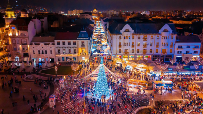 Târgul de Crăciun din Oradea, 2024. Sursa foto: Facebook / Visit Oradea