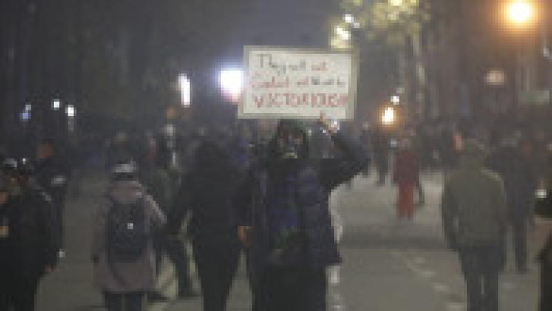 2 decembrie 2024. Protest proeuropean în Georgia: ONU denunță o folosire „disproporționată a forței” împotriva manifestanților. Foto: Profimedia | Poza 1 din 9