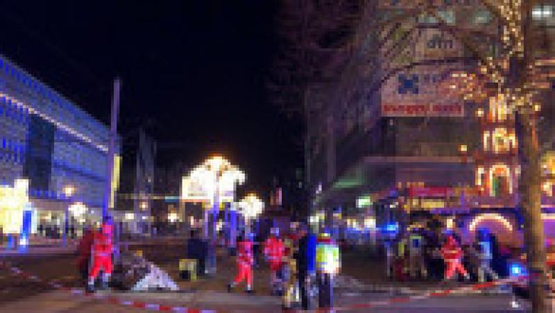 O mașină a intrat în mulțime, la Piața de Crăciun din Magdeburg. Foto: Profimedia | Poza 2 din 6