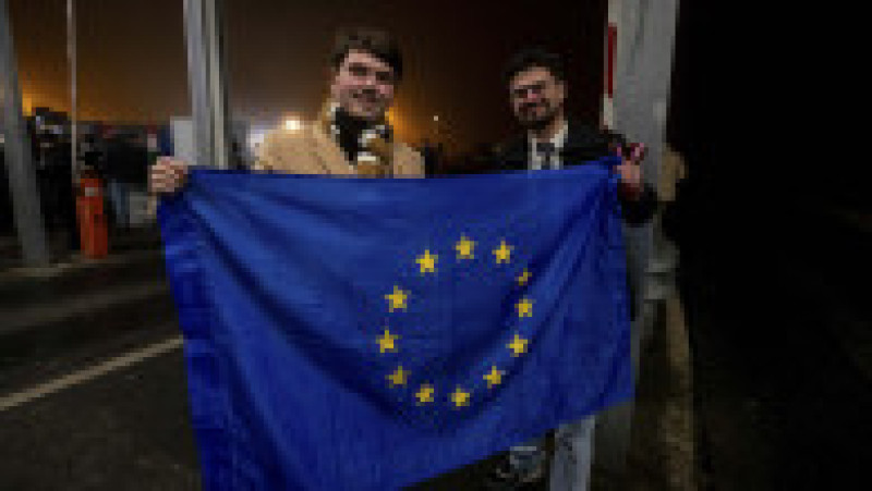 Autoritati locale,si nationale din Romania si Ungaria au participat la festivittea de intrare in staiul Schenge a Romaniei, miercuri 1 ianuarie 2025, Arad. INQUAM PHOTOS/Virgil Simonescu | Poza 3 din 12