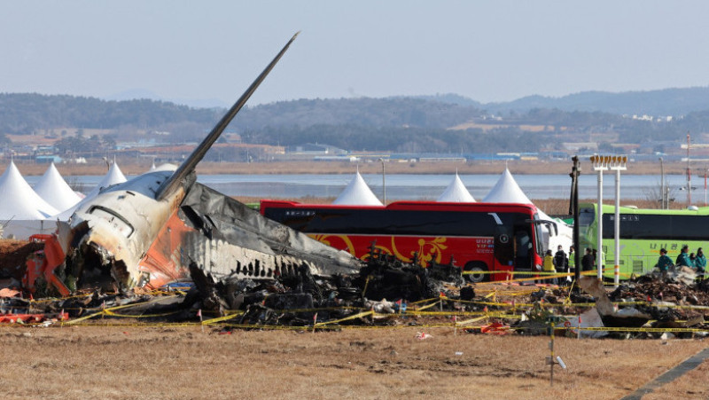 Avion prăbuşit în Coreea de Sud. Foto: Profimedia