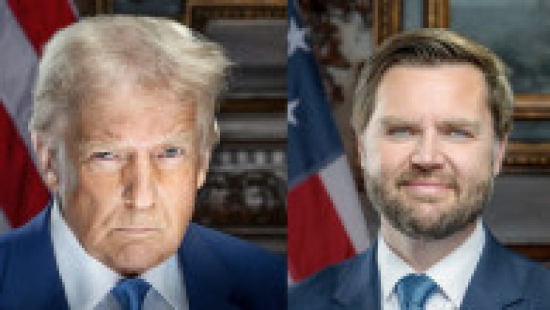 Portretul oficial al lui Donald Trump și JD Vance. Foto: donaldjtrump.com | Poza 3 din 10
