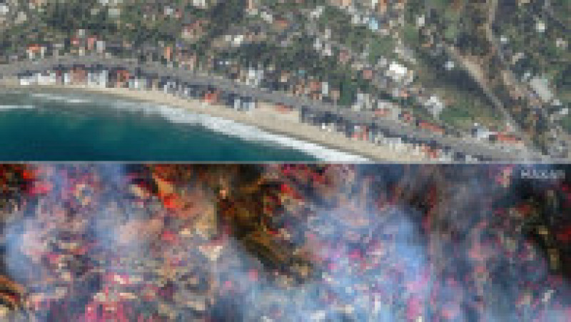 Incendiile din California inainte si dupa Foto Profimedia AFP Maxar Technologies (3) | Poza 1 din 18