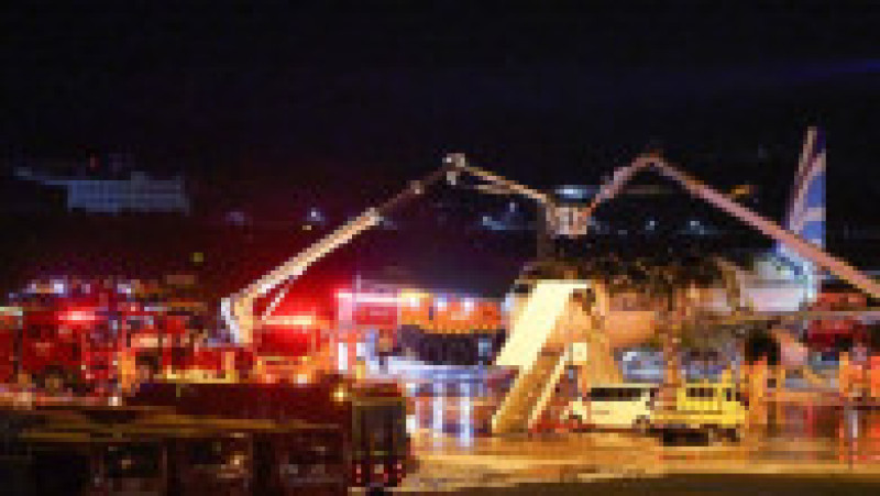 Un Airbus A321 a luat foc pe un aeroport din Coreea de Sud. Foto: Profimedia | Poza 3 din 4