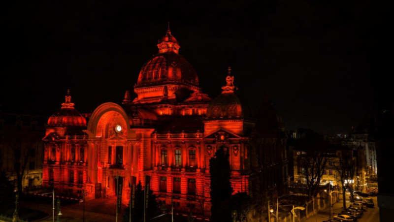 România, iluminată în roșu de Ziua Europeană a Numărului de Urgență 112: Peste 100 de istituții se alătură acestui demers. Foto: STS