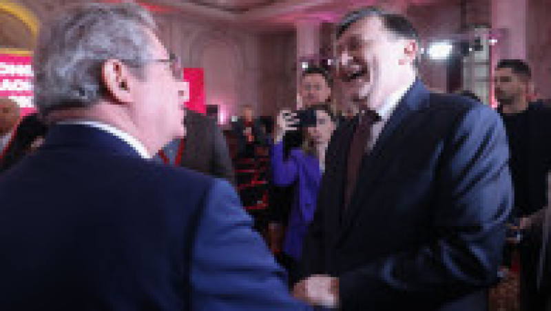 Crin Antonescu, la congresul Partidului Social Democrat pentru desemnarea candidatului PSD la alegerile prezidenţiale, la Palatul Parlamentului din București, 2 februarie 2025. Inquam Photos / George Călin | Poza 7 din 9