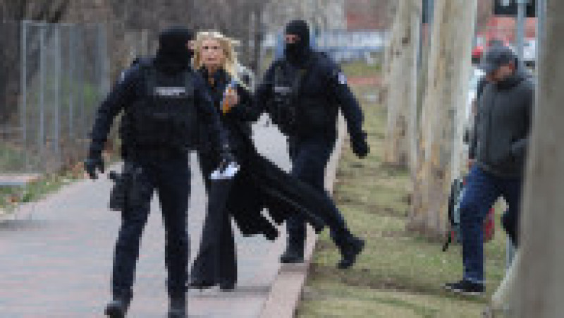 Laura Vicol și Vladimir Ciorbă sunt aduși la audieri la DIICOT în dosarul Nordis, în București, 3 februarie 2025. Inquam Photos / George Călin | Poza 1 din 5