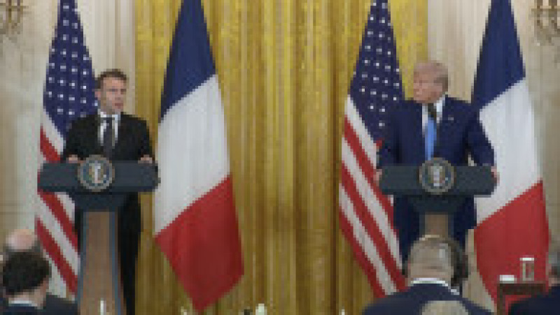 Emmanuel Macron și Donald Trump, conferință de presă comună la Casa Albă Foto: captură video | Poza 11 din 11