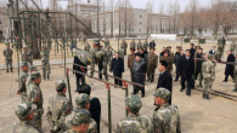 Kim Jong Un a stabilit sarcini pentru renovarea academiilor militare și intensificarea educației. Sursa foto: Profimedia Images | Poza 8 din 8