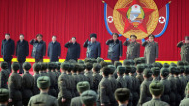 Kim Jong Un a stabilit sarcini pentru renovarea academiilor militare și intensificarea educației. Sursa foto: Profimedia Images | Poza 2 din 8