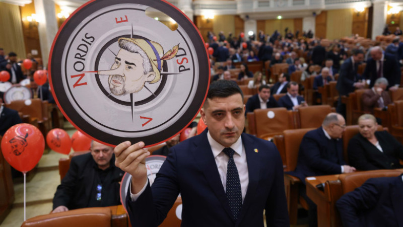 Dezbateri aprinse la moțiunea de cenzură împotriva Guvernului Ciolacu. Foto: Inquam Photos / George Călin