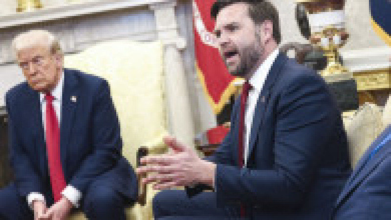 Donald Trump și JD Vance, în Biroul Oval Foto: Profimedia | Poza 12 din 14