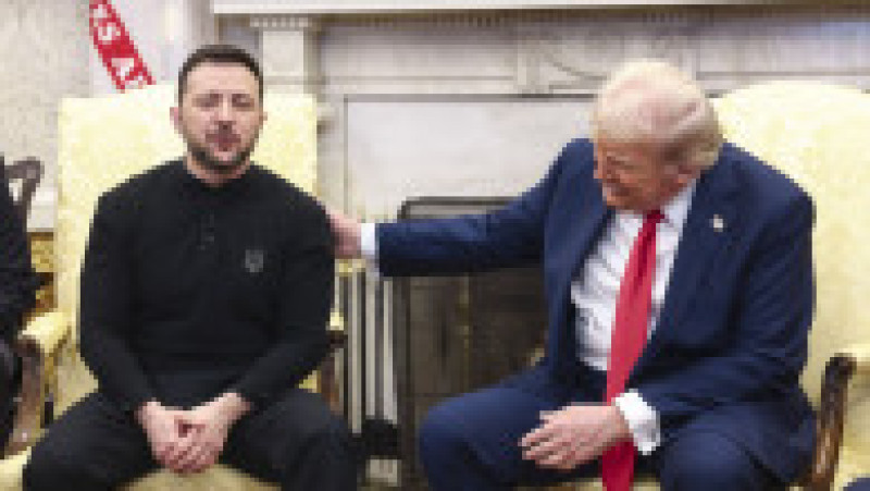 Donald Trump și Volodimir Zelenski, în Biroul Oval Foto: Profimedia | Poza 9 din 14