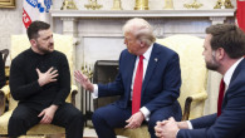 Donald Trump și Volodimir Zelenski, în Biroul Oval Foto: Profimedia | Poza 13 din 14
