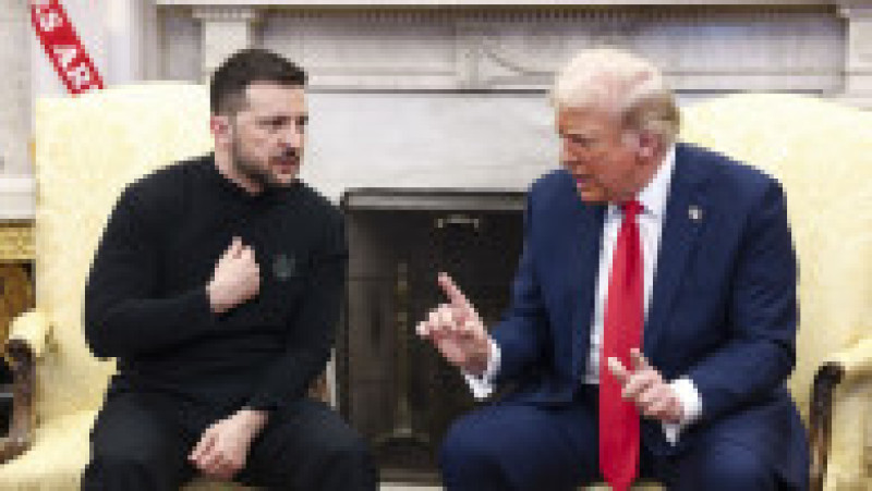 Donald Trump și Volodimir Zelenski, în Biroul Oval Foto: Profimedia | Poza 14 din 14