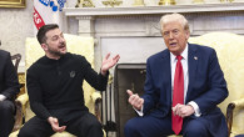 Donald Trump și Volodimir Zelenski, în Biroul Oval Foto: Profimedia | Poza 8 din 14
