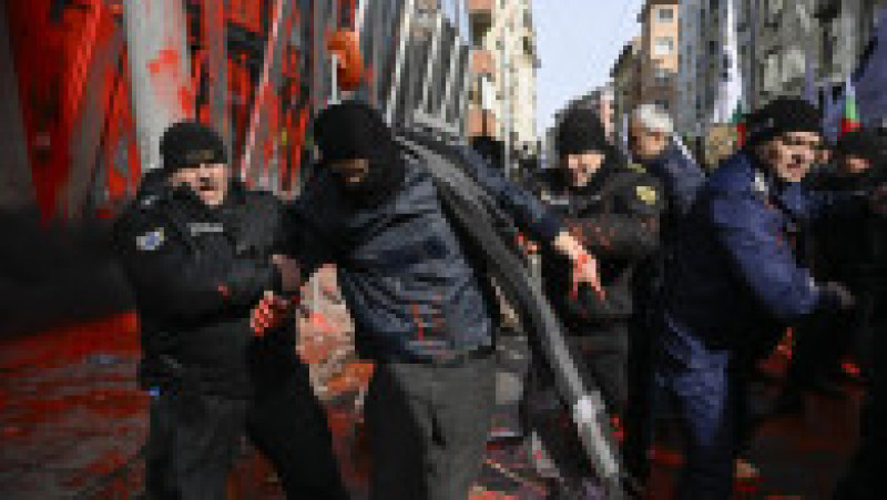 Proteste violente în Bulgaria față de intenția guvernului de a trece la moneda euro Foto: Profimedia | Poza 8 din 8