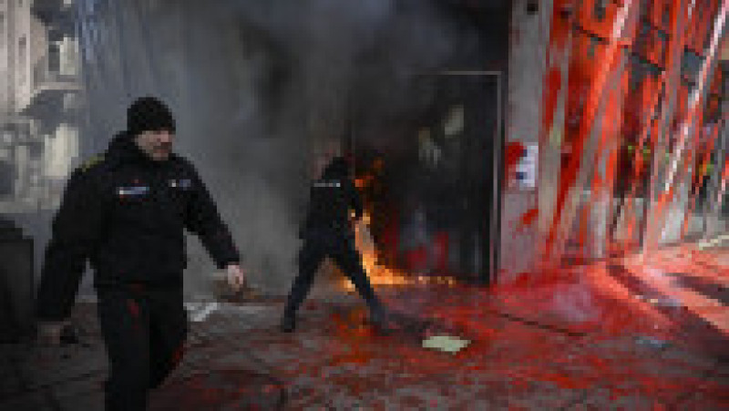 Proteste violente în Bulgaria față de intenția guvernului de a trece la moneda euro Foto: Profimedia | Poza 4 din 8