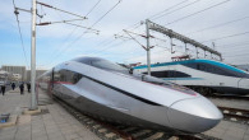 Cel mai rapid tren de mare viteză din lume, CR450, se află în teste la Beijing. Foto: Profimedia | Poza 7 din 18