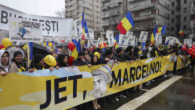 Protestatarii au scandat împotriva Guvernului Ciolacu. Foto: INQUAM Photos / Octav Ganea | Poza 6 din 9