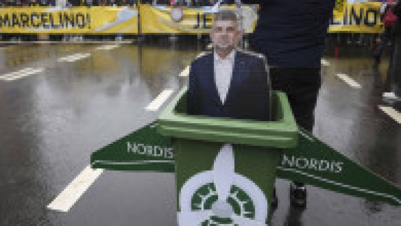 Protestatarii au scandat împotriva Guvernului Ciolacu. Foto: INQUAM Photos / Octav Ganea | Poza 8 din 9