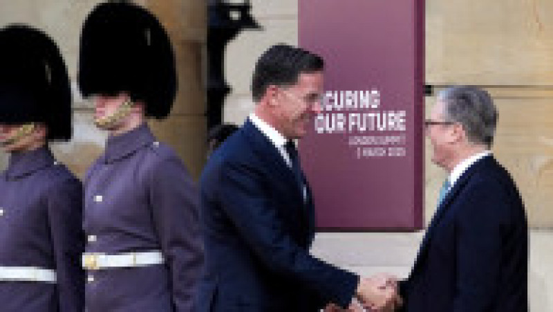 Keir Starmer și secretarul general al NATO, Mark Rutte. Foto: Profimedia | Poza 12 din 17
