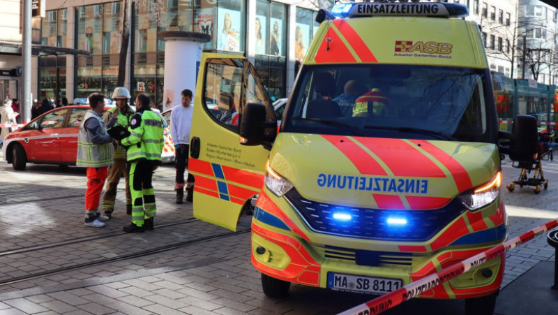 Scena incidentului din Mannheim Foto: Profimedia