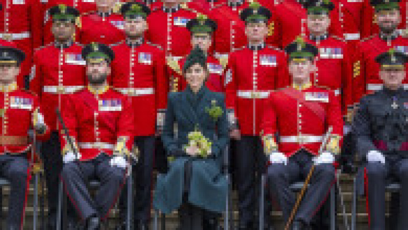 Prințesa Kate a celebrat Ziua Sfântului Patrick cu Garda Irlandeză. Sursa foto: Profimedia Images | Poza 9 din 16