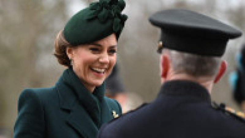 Prințesa Kate a celebrat Ziua Sfântului Patrick cu Garda Irlandeză. Sursa foto: Profimedia Images | Poza 8 din 16