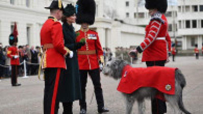 Prințesa Kate a celebrat Ziua Sfântului Patrick cu Garda Irlandeză. Sursa foto: Profimedia Images | Poza 2 din 16