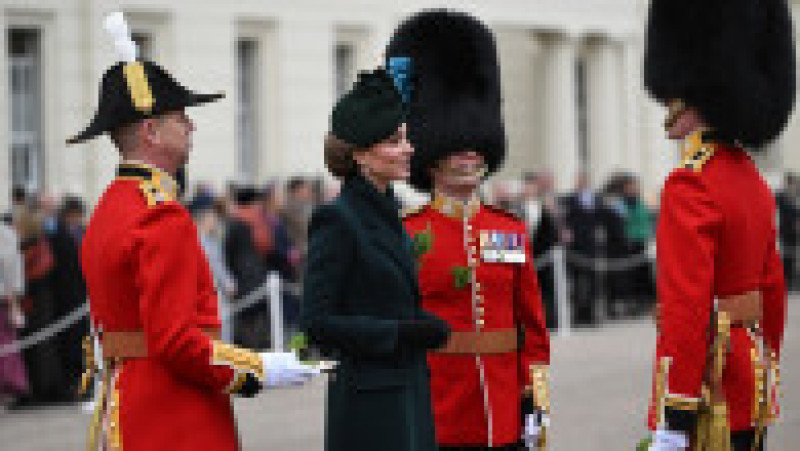 Prințesa Kate a celebrat Ziua Sfântului Patrick cu Garda Irlandeză. Sursa foto: Profimedia Images | Poza 3 din 16
