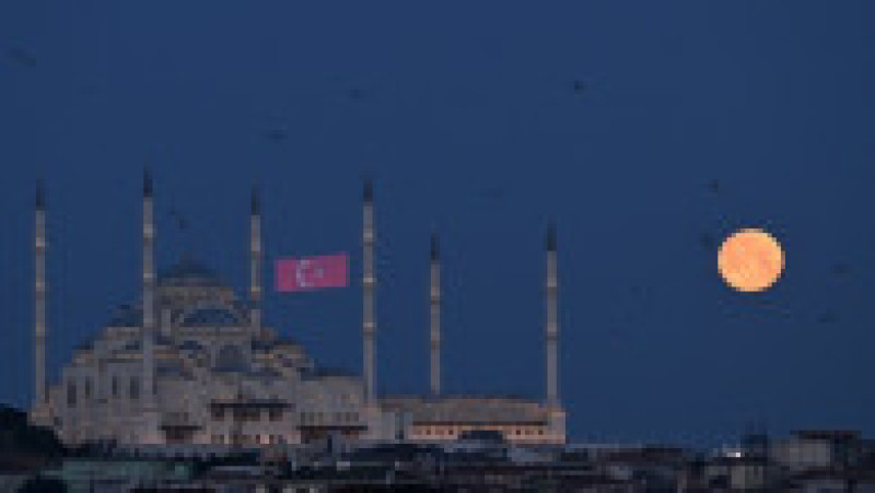 Lună roşie cu ocazia unei eclipse totale. Foto: Profimedia | Poza 8 din 19