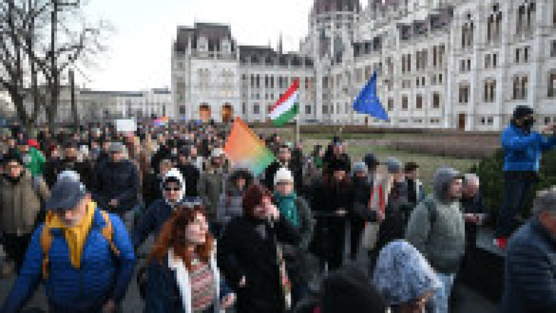 Proteste la Budapesta. Foto: Profimedia Images | Poza 5 din 5