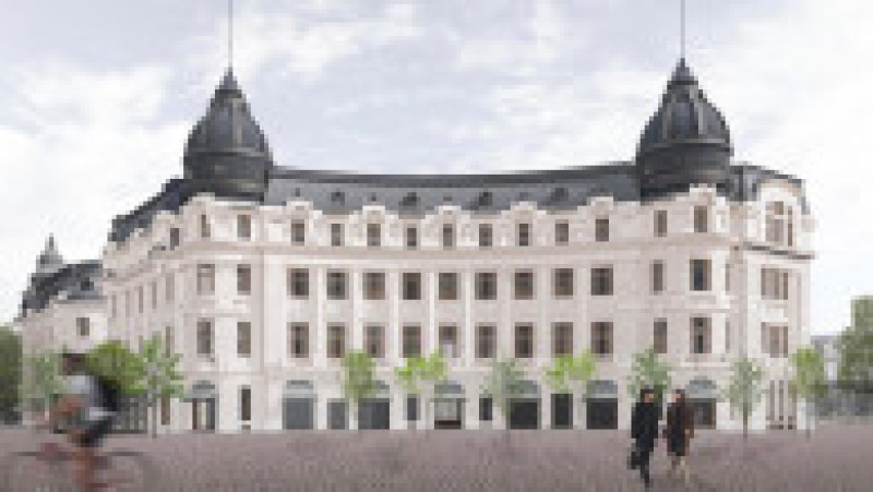 Fostul Palat BCR din centrul Bucureștiului va fi transformat în hotel de 5 stele. Foto: Facebook/Nicusor Dan | Poza 3 din 3