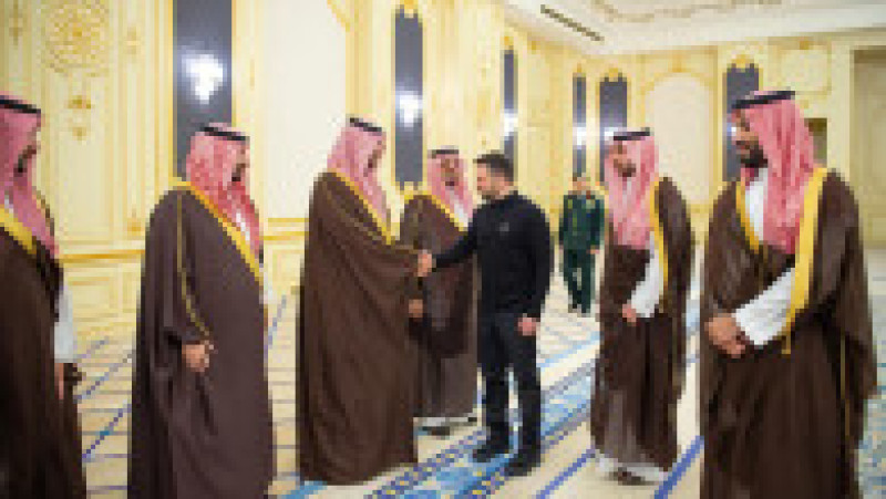 Volodimir Zelenski și Mohammed bin Salman. Foto: Profimedia Images | Poza 2 din 7