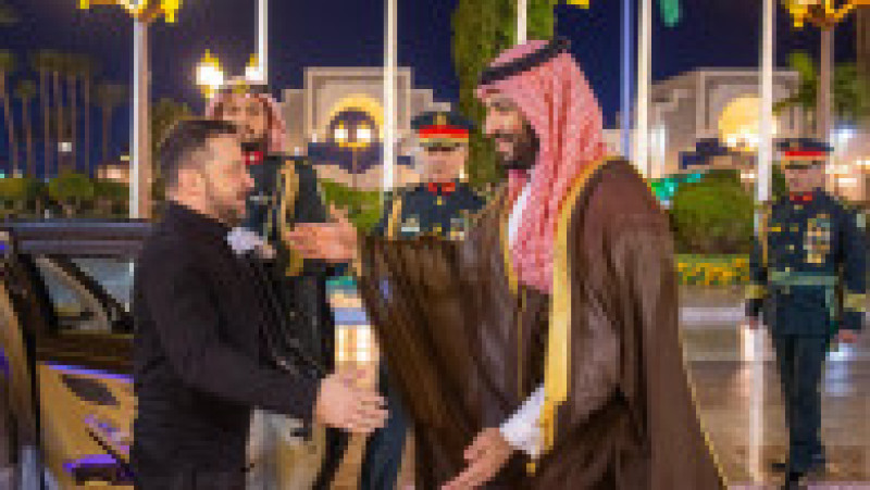Volodimir Zelenski și Mohammed bin Salman. Foto: Profimedia Images | Poza 4 din 7