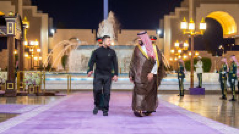 Volodimir Zelenski și Mohammed bin Salman. Foto: Profimedia Images | Poza 1 din 7
