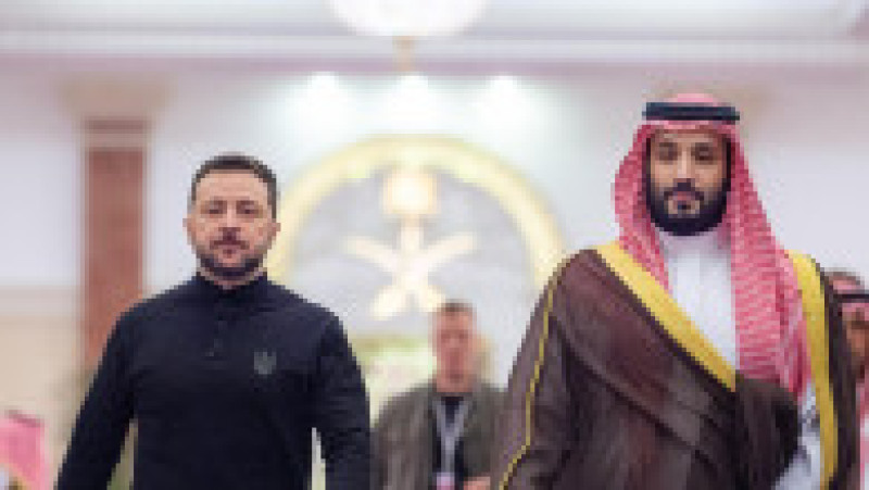 Volodimir Zelenski și Mohammed bin Salman. Foto: Profimedia Images | Poza 7 din 7