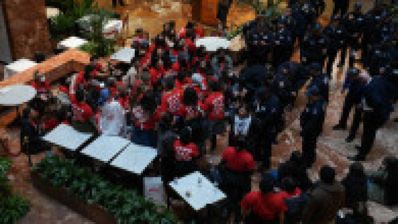 Protest pro-palestinian la Trump Tower, în New York, 13 martie 2025. Foto: Profimedia | Poza 8 din 9